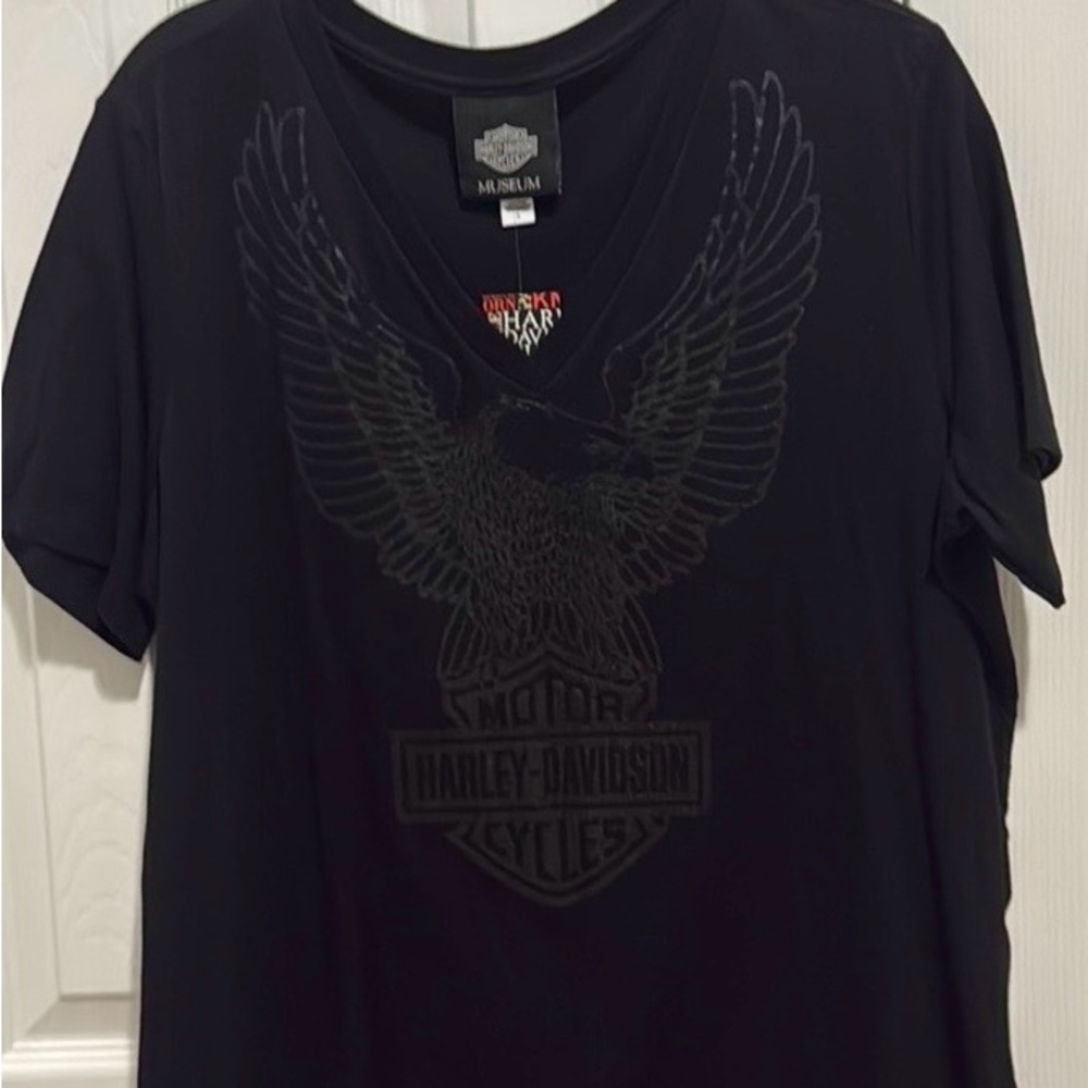 Women’s Harley Davidson v neck tee
